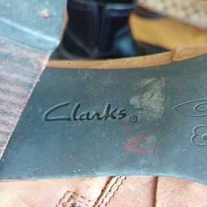 Clarks Brown Leather Ankle Boots